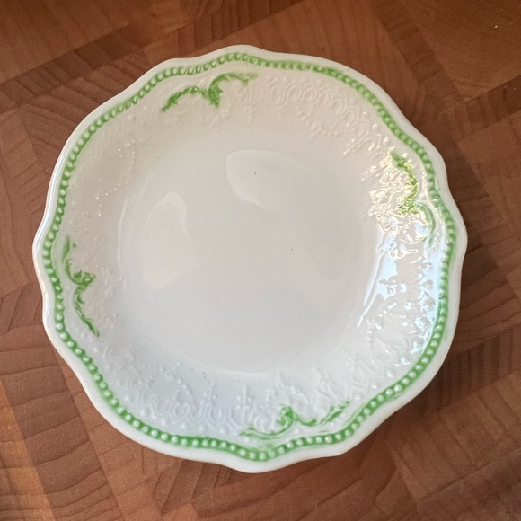 Set of 2 Antique W.H. Grindley & Co. ironstone butter pats - Picture 3 of 4